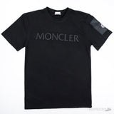 Moncler Laminated Logo Cotton T-Shirt - Photo 1