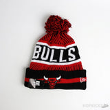 NBA Chicago Bulls Black Red Beanie - Photo 1