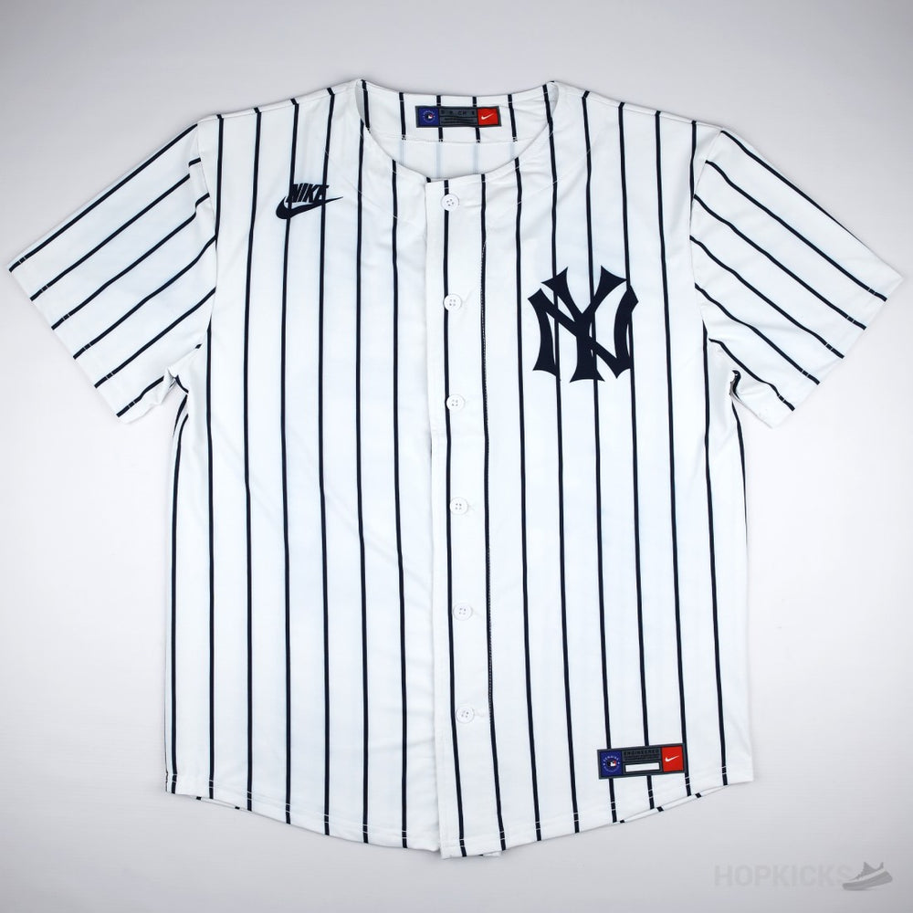 Men's New York Yankees Mariano Rivera Nike White Throwback Cooperstown Collection Limited Jersey