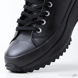 Converse Run Star Hike Hi Triple Black Leather - Photo 12
