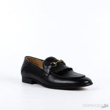 Gucci Black Leather Loafers Moccasins Quentin (Premium Plus Batch) - Photo 3