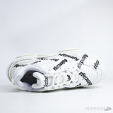 Bale*ciaga Allover Logo Triple S White Sneakers (Dot Perfect) - Photo 4
