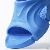 Bale*ciaga Mold Rubber Slides Blue - Photo 11