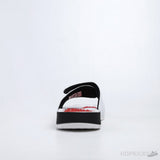 Air Jordan Hydro 5 Retro White Fire Red Slides - Photo 6