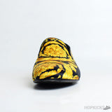 Versace Barocco Print Silk Slippers - Photo 3