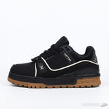 Louis Vuitton Trainer Maxi Black Brown Suede (Premium Batch) - Photo 1