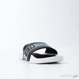 Adillete Boost Slide White Black Green (Premium) - Photo 2