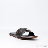 Louis Vuitton Brown Slip-on Slide (Premium Plus Batch) - Photo 2