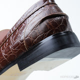 Gucci Jordaan Crocodile Loafer Brown (Dot Perfect) - Photo 12