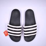 Adilette 3 Stripe Slides Black [Economy Batch] - Photo 1