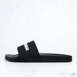 Bale*ciaga Pool Slide Black White - Photo 1