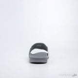 Adilette White Grey Slides - Photo 3