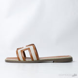 Hermès Oran Sandals Brown Grey (Premium Plus Batch) - Photo 1