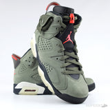 Nike Air Jordan 6 Travis Scott Olive Suede (Dot Perfect) - Photo 3