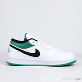 Air Jordan 1 Low White Lucky Green Black (Premium Batch) - Photo 3