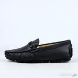 Balmain Logo-Plaque Calf Leather Loafers - Photo 1