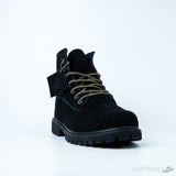 Timberland Lugz Mantle Hi Flat Heel Lace Up Boots Black (Premium Plus Batch) - Photo 2