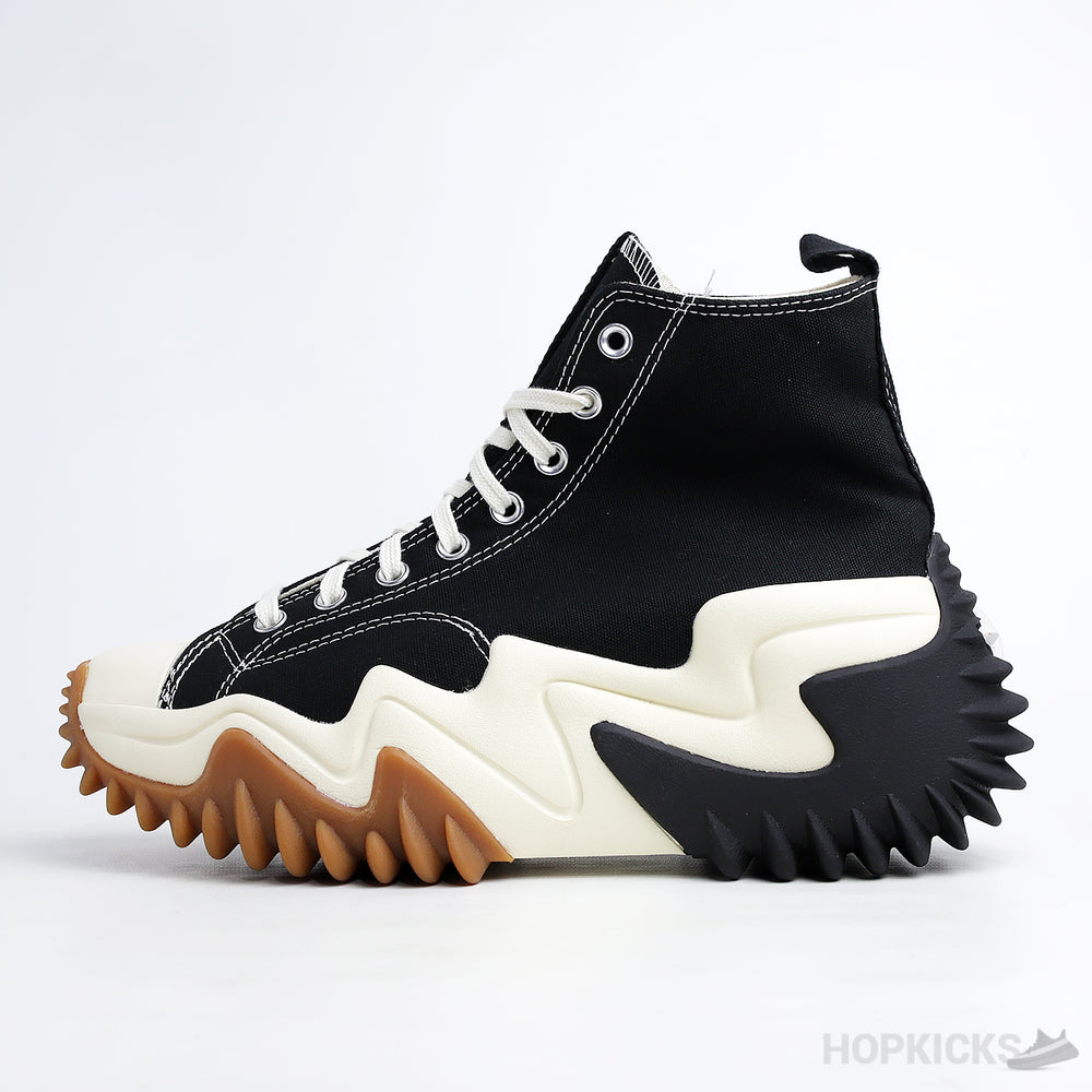 Converse Run Star Motion Black White Gum (Premium Batch)