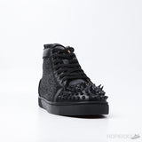 Christian Louboutin Louis Flat Black/Gold Leather (Dot Perfect) - Photo 2