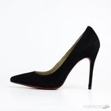 CL Decoltish 100 Black Suede Pump - Photo 1