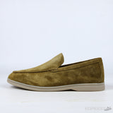 Loro Piana Summer Walk Loafers Suede Light Wood Smoke - Photo 1