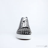 CL Black Leather Spikes High Top - Photo 3