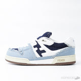Fendi Blue Match Denim Sneakers (Premium Plus Batch) - Photo 1