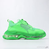 Bale*ciaga Triple S Neon Green Clear Sole (Dot Perfect) - Photo 3