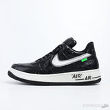 LV x Air Force 1 Trainer Sneaker Black White (Premium Batch) - Photo 1