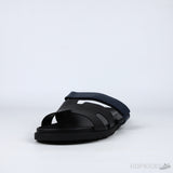 Hermes Chypre Blue Strap Leather Sandals - Photo 2