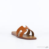 Hermes Pink Ostrich Leather Oran Sandals (Premium Batch) - Photo 2