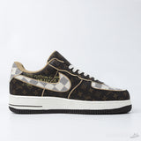 Virgil Abloh's LV x Nike Air Force 1 Brown Damier Pattern (Premium Plus Batch) - Photo 3