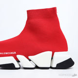 Bale*ciaga Speed 2.0 Sock Sneaker Red White Black - Photo 8