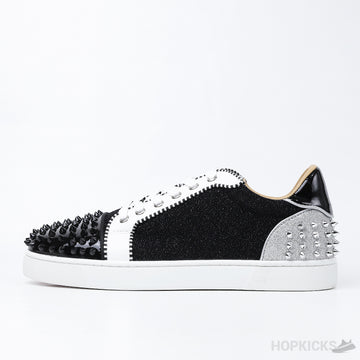 CL Junior Strass Shiny Black White Silver (Dot Perfect)