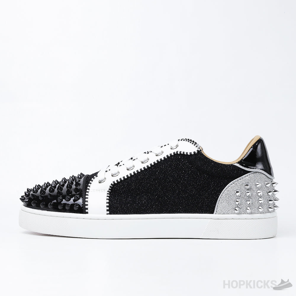 CL Junior Strass Shiny Black White Silver (Dot Perfect)