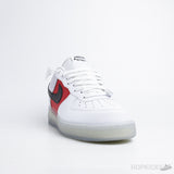 Nike Air Force 1 Low White Red Black (Icy Soles) (Dot Perfect) - Photo 2