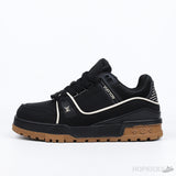 Louis Vuitton Trainer Maxi Black Brown Suede (Premium Plus Batch) - Photo 1