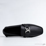 LV Black Monte Carlo Moccasin Driving Loafer - Photo 4