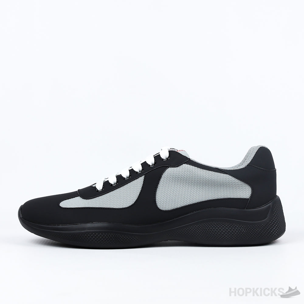 Prada America's Cup Soft Rubber Black Sneakers (Premium Plus Batch)