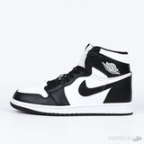 Nike Air Jordan 1 High Black White (Dot Perfect) - Photo 1