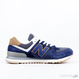 New Balance 574 Dark Blue Orange (Premium Batch) - Photo 3