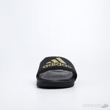 Adilette Gold Metallic Core Black Slides - Photo 2