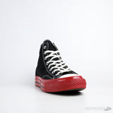Converse Chuck Taylor All-Star 70 Hi Comme des Garcons PLAY Black Red Midsole - Photo 2