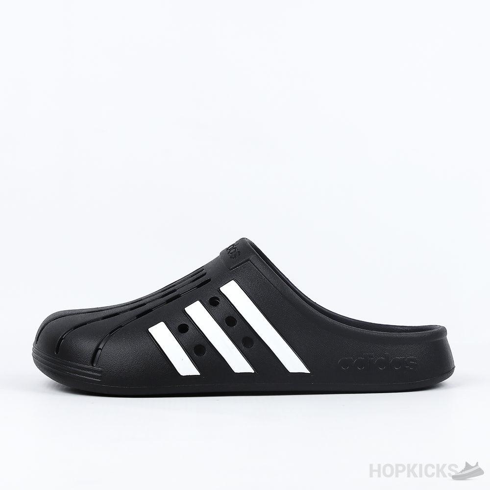 Adidas unisex Adult Adilette Clogs Slide Sandal Black (Premium Plus Batch)