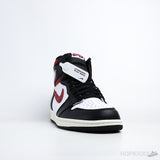 Air Jordan 1 Retro High Black Gym Red (Dot Perfect) - Photo 2