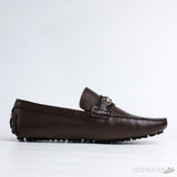 Gucci Brown Horse bit Web Driving Loafer - Photo 5