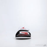 Air Jordan Hydro 5 Retro White Fire Red Slides - Photo 1