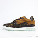 LV Trainer Suede Brown (Transparent Sole) - Photo 1