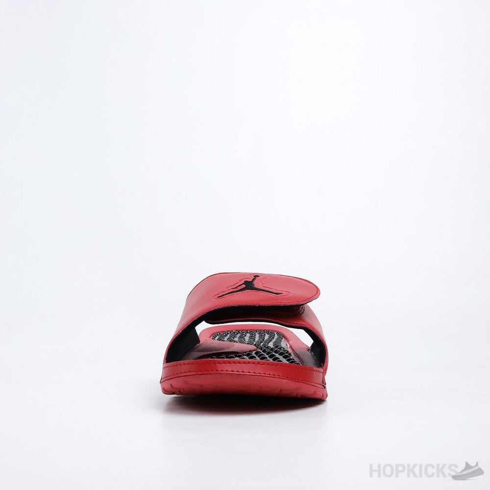 Air Jordan Hydro 5 Retro University Red Black Slides