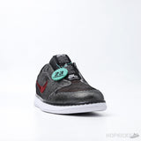 Air Jordan 1 Low Slip Shiny Black Red (Premium Plus Batch) - Photo 2